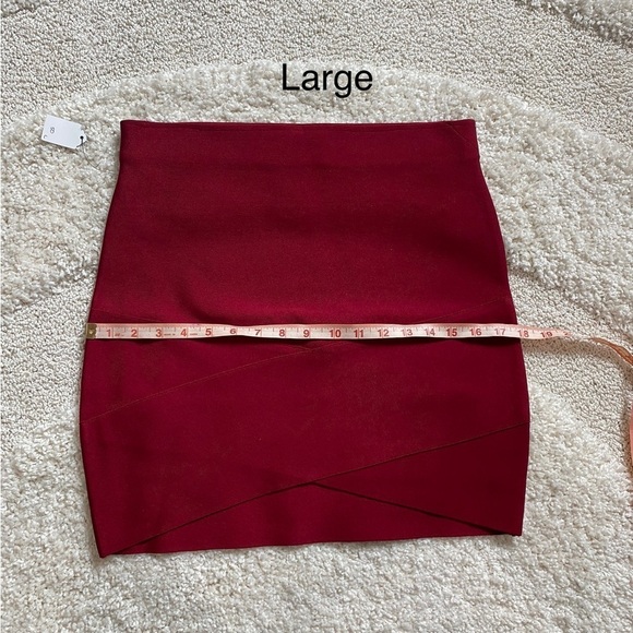 Red Bodycon Miniskirt Short Skirt small medium large New NWT - Picture 14 of 15